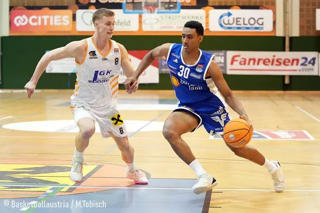 Ian Martinez feierte in Fürstenfeld ein erfolgreiches Debüt für die Gunners. Der Neuzugang wurde mit der letzten Aktion zum Matchwinner. | Foto: Basketball Austria/M. Tobisch