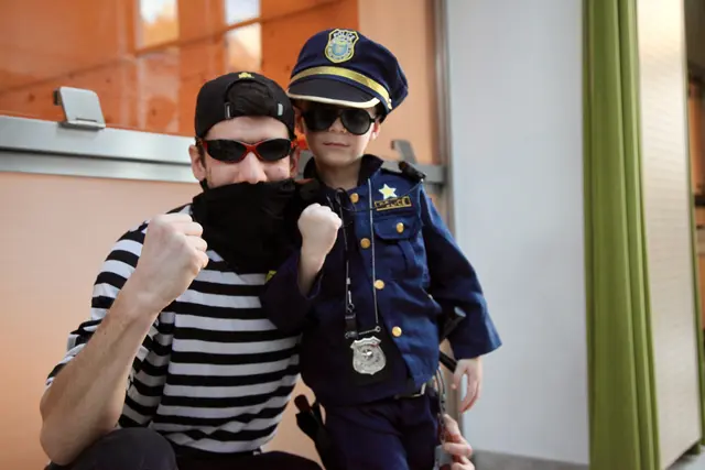 Vater Alex mit Sohn Fabio