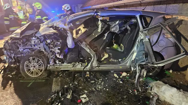 Der Unfall ereignete sich am Freitagabend in Rossegg. | Foto: FF Rossegg
