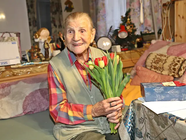 Geburtstagskind Rosina Steiner wird am 22. Jänner 106 Jahre alt.
 | Foto: Hörmandinger