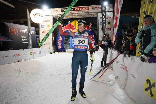 Lukas Kaufmann freut sich über seinen 15. Platz bei der Mountain Attack 2026. | Foto: Karl Posch