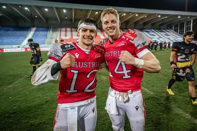 Yannick Mayr (rechts) wird sportlicher Leiter bei den Ducks. | Foto: AFBÖ