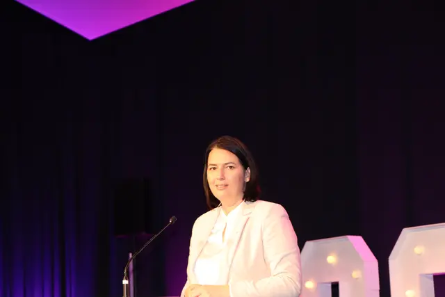 "Es geht bergauf, aber nicht für alle", WK-Präsidentin Barbara Thaler in Landeck. | Foto: Thomas Seelos