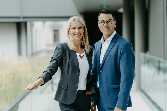 Sabine Lindorfer, Obfrau der WKO UU und Klemens Ruttmann, Leiter der WKO UU. | Foto: Karin Schwarz