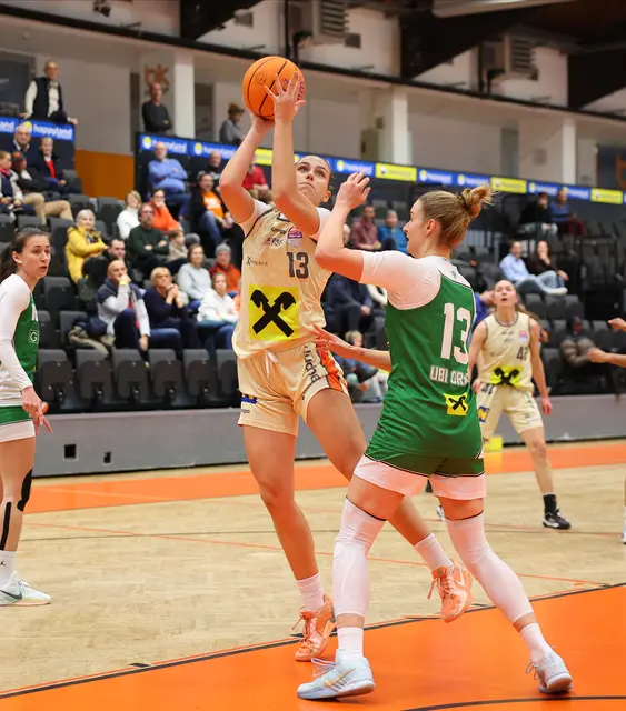 Die BK Raiffeisen Duchess triumphieren im Spitzenspiel gegen UBI Holding Graz mit 72:68.

 | Foto: Basketball Austria/M. Filippovits