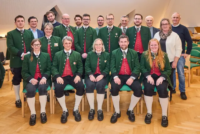 Der neu gewählte Vorstand des Musikvereins Vorderweißenbach. | Foto: Christoph Staudinger/MV Vorderweißenbach