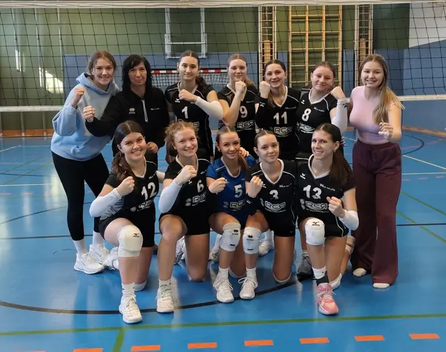 Die Wild Volleys freuten sich über den Sieg gegen Neusiedl. | Foto: USVC Wild Volleys