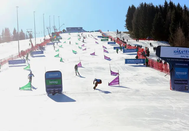 Auf der Rennpiste am Hocheck werden am 23. und 24. Jänner wieder drei alpine Snowboard-Weltcuprennen stattfinden. | Foto: GS Team Markus Frühmann