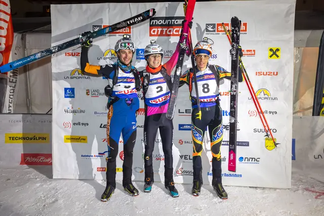 Siegerpodium Herren, v.l. Magnini Davide, Nicolino Ferderico, Boffeli William  | Foto: Mountain Attack