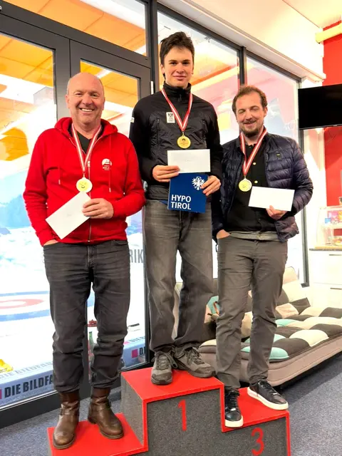 Herren-Siegertrio bei KCC-Meisterschaft. | Foto: KCC