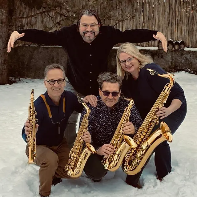 Zu Gast bei der "Tatort Buttersemmerl"-Vormittagsreihe ist am 7. Februar 2026 das Saxophon-Quartett "SAX4YOU".  | Foto: privat