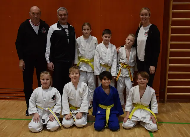 Die Luftenberger Judokids vor dem Turnier in Kirchdorf.
