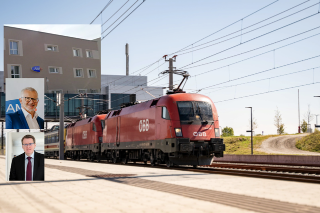 Neben Vorteilen bringt die Koralmbahn auch die Herausforderung, dass Fachkräfte verstärkt nach Graz pendeln könnten. | Foto: ÖBB/EVmedia, googlestreetview, Jasmin Lopez Photography/WKK, Caroline Knauder