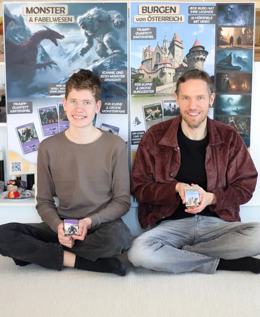 Severin und Florian Kehrer sind die "Erfinder" von Wilde Karten.  | Foto: Kehrer