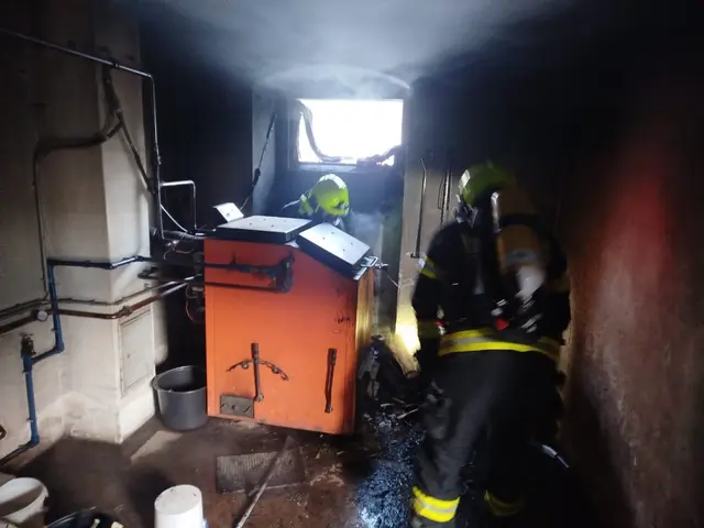 Feuer in einem Heizraum eines Bauernhofes in Offenhausen. | Foto: laumat.at