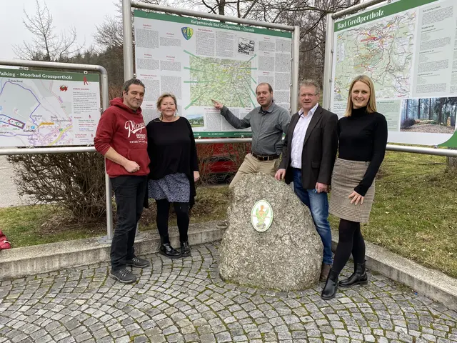 Thomas Samhaber, Brigitte Temper-Samhaber, Hermann Hahn, Bürgermeister Manfred Grill, Bernadette Kitzler. | Foto: ILD Temper-Samhaber