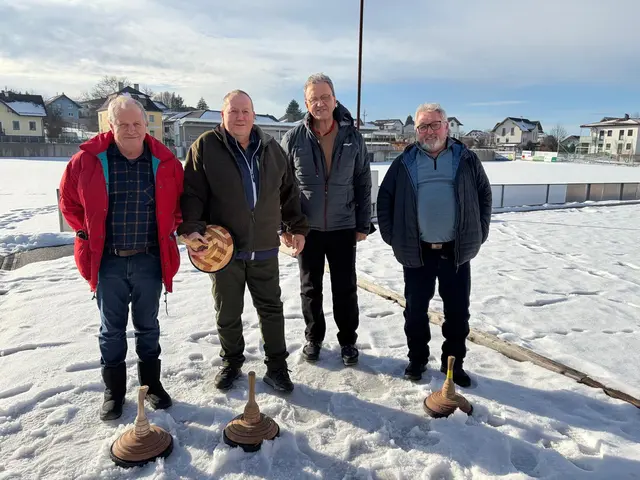 Herbert Reitböck, Hans Hofinger, Walter Ott und Peter Kleindienst. | Foto: SB Tumeltsham