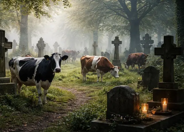 Kühe haben heute nur ein kurzes Leben! | Foto: Fotomontage: Umweltschutz vor Ort