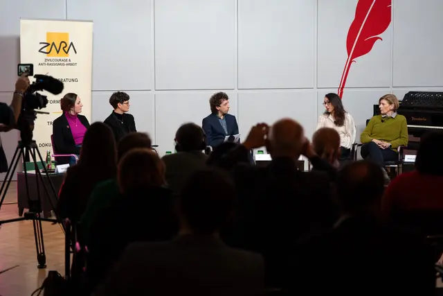 Bei einem journalistischen Themenabend wurden die Ergebnisse des #GegenHassimNetz-Berichts von ZARA diskutiert. | Foto: Magenta Telekom