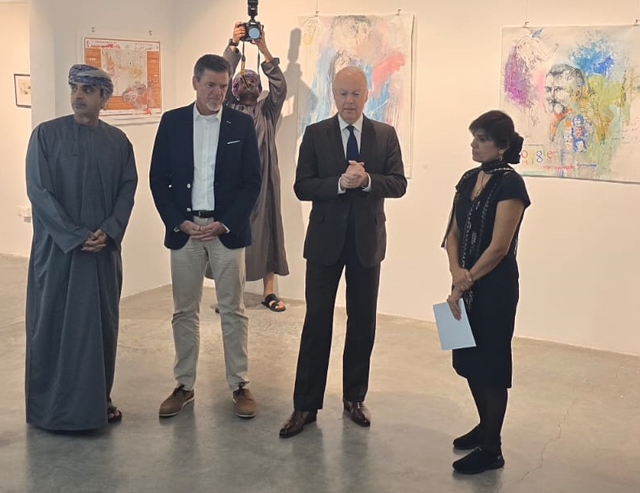Die von Marjan Habibian kuratierte Ausstellungseröffnung 20.01.2026 in Muscat / Oman. | Foto: Marjan Habibian
