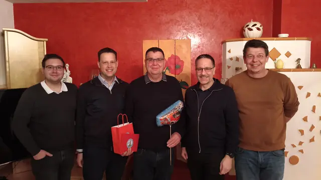 Sohn Mario Wilpernig, Kameradschaftsvertreter Wilhelm Mitterdorfer, 60er-Jubilar Klaus Wilpernig, Kommandant-Stellvertreter Markus Zuschnig, Schwiegersohn Christian Dalmatiner | Foto: ff-althofen.at