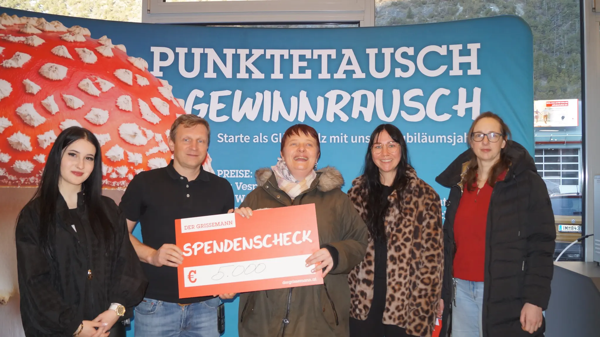 Für die gute Sache: Der Grissemann: Spendenübergabe an Lebenshilfe