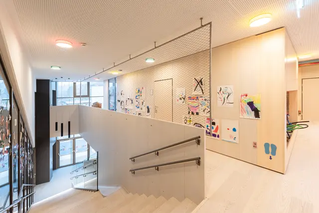 Hell, freundlich und sehr funktional wurde der neue Kindergarten erbaut. | Foto: artivo