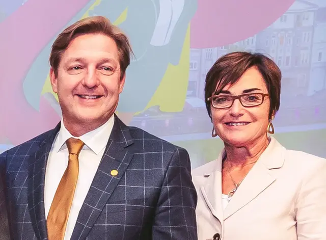 Gesundheitslandesrätin Beate Prettner und Bürgermeister Günther Albel | Foto: Marta Gillner