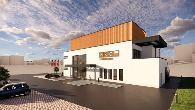So wird die neue Wirtschaftskammer-Zentrale in Voitsberg aussehen, die im Frühjahr 2027 fertig sein soll. | Foto: WKO Voitsberg