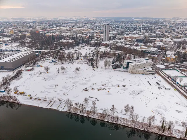Der neue Volksgarten lässt sich bereits gut erahnen. | Foto: Stadt Wels