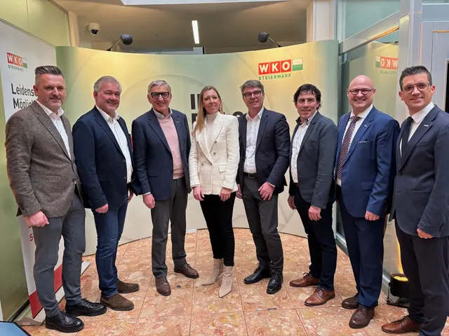 Akteurinnen und Akteure beim Impulstag (v. l.): Martin Reisner, Günter Riedenbauer, Josef Herk, Daniela Guss, Bernhard Karrer, Thomas Scholze, Peter Sükar und Lukas Kalcher | Foto: Almer