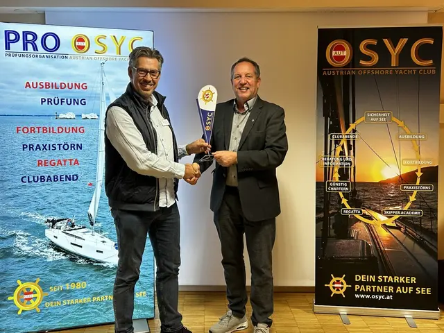 Nach fast zehn Jahren an der Spitze übergab Helmut Pleischl (RG St. Pölten) das Ruder an den neuen Präsidenten Michael Schober (RG Südsteiermark, links). | Foto: OSYC