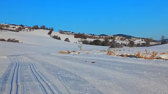 Entlang der kleinen Mühl mit Blick auf Peilstein!