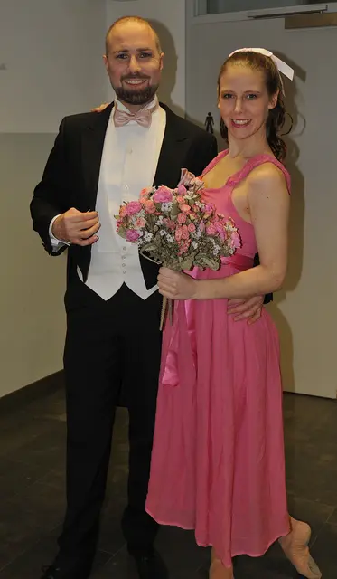 Das Tanzpaar Mara und Rupert Kluhs-Preißler begeisterten mit ihren grazilen Bewegungen. | Foto: Gemeinde St. Johann/ Haide