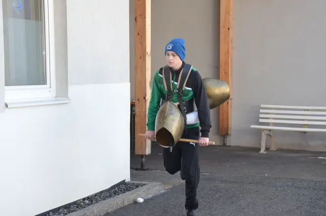 Gabriel Falbesoner erfüllte sich mit 20 Jahren bereits den Traum, erster Scheller gehen zu dürfen. Hier beim Training.
