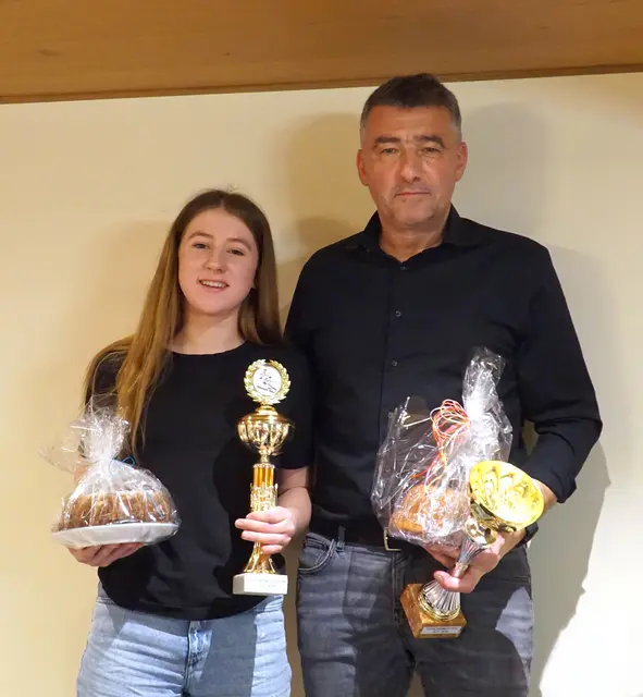 Anja Gravogl und Andreas Panzenböck kürten sich zu den Türnitzer Vereinsmeistern 2026. | Foto: Wirtschaftskammer Niederösterreich