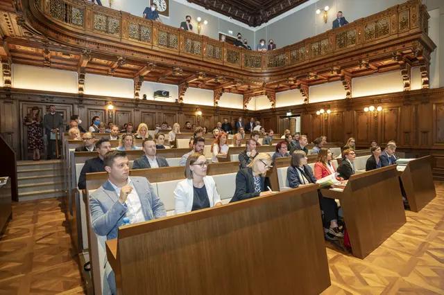 Im Grazer Gemeinderat wurde im Jänner beinahe freundschaftlich diskutiert.  | Foto: Stadt Graz/Fischer