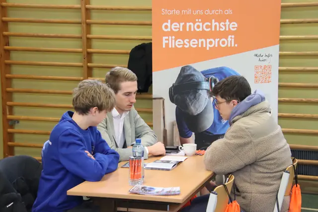 Der Stegersbacher Fliesenlegerbetrieb Strobl &amp; Strobl informierte. | Foto: Martin Wurglits