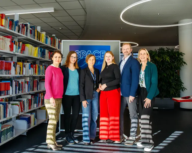 SPACE team: Gerlinde Koppitsch, Mélissa Pébayle, Svetlana Buko, Gruber Marika, Colin Heller,  and Carolina Müller | Foto: Olga Bereslavskaya