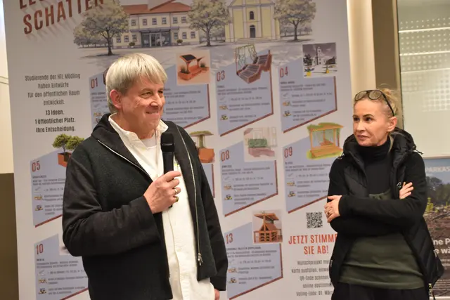 HTL Mödling: Die im Projekt beteiligten Lehrkräfte: Christoph Schmid-Ginzkey und Marion Divis. | Foto: Mirjam Preineder