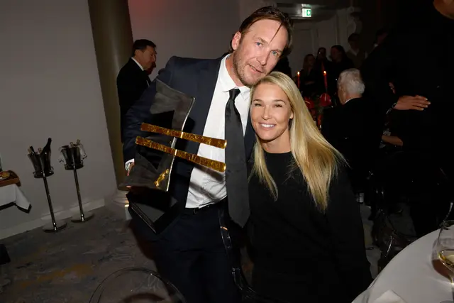 Bode MIller mit Inspiration Award und Morgan Miller | Foto: Agency People Image (c) Michael Tinnefeld