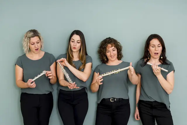 Das Querflötett mit Carina Sammer-Jandl, Julia Bendl, Kathrin Ully und Ursula Kainer. | Foto: Querflötett