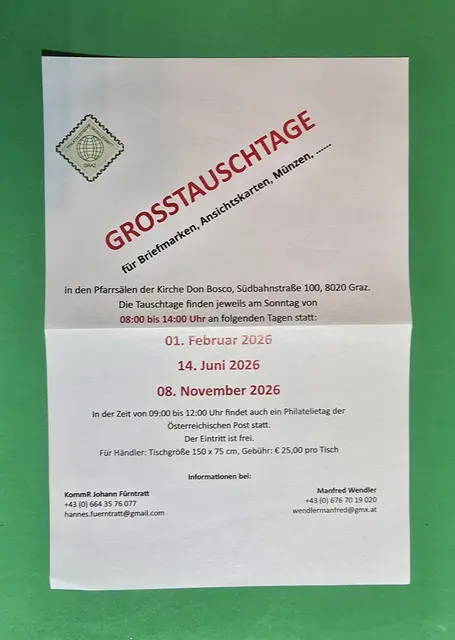 GROSSTAUSCHTAGE GRAZ 2026 GRAZ