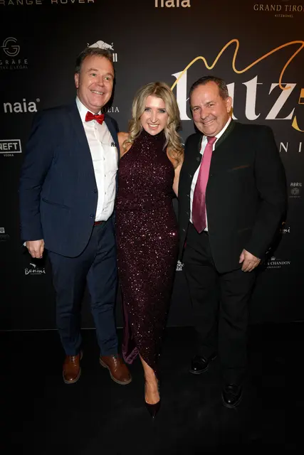 Fabian Furrer, Sophie Hofmann (Gründerin Kitz Legends Night), Bruno Kernen
 | Foto: Agency People Image (c) Michael Tinnefeld