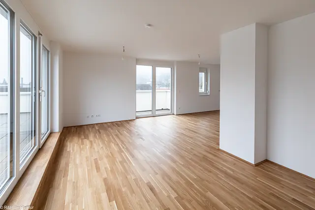 Die neuen Bewohner dürfen sich über eine Kombination aus zentraler Lage und naturnaher Umgebung freuen. Das gesamte Gebäude wurde barrierefrei gestaltet.
 | Foto: Brucker Wohnbau