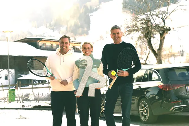 Freuen sich auf die Rückkehr der Tennis-Damen: KTC-Turniergeschäftsführer Florian Zinnagl, Kitzbühel Tourismus GF Viktoria Veider-Walser, Turnierveranstalter Herbert Günther. | Foto: KTC/Schennach