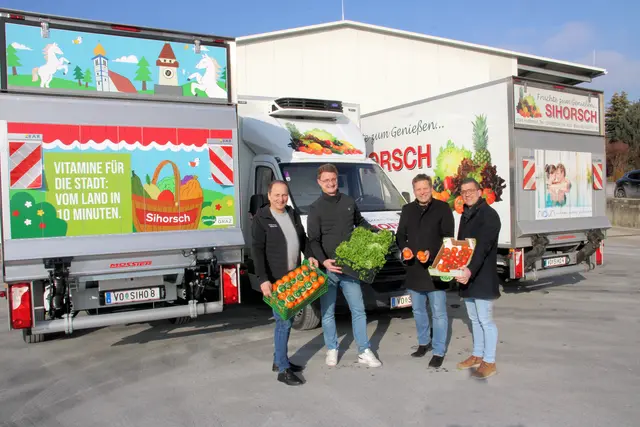 Die Vertreter der Firma Sihorsch mit Thomas Apfelthaler und Lukas Kalcher | Foto: Cescutti