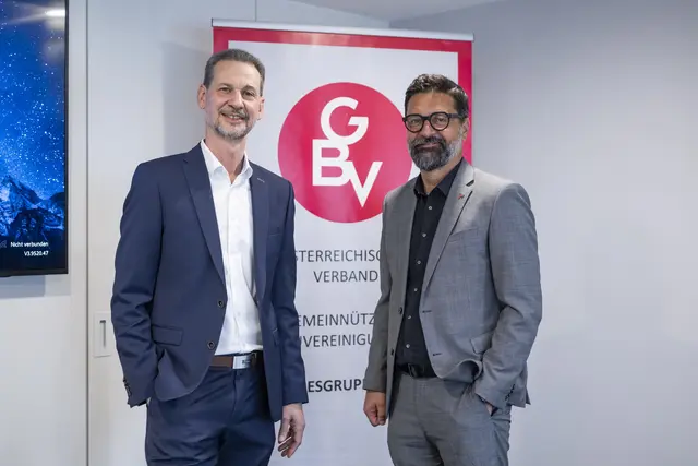Das neue GBV-Duo in Tirol: Obmann Edgar Gmeiner (li.) mit Stv. Alexander Zlotek. | Foto: GBV/Berger