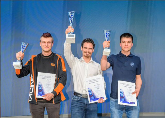 2025 dominierten die Schüler der Berufsschule Mattighofen die Landesmeisterschaften und besetzten alle drei Stockerlplätze. | Foto: Wolfgang Simlinger/cityfoto