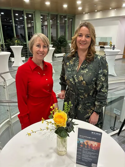 WKO Perg: Obfrau Eveline Grabmann und Leiterin Eva Steinkellner. | Foto: Social Agency